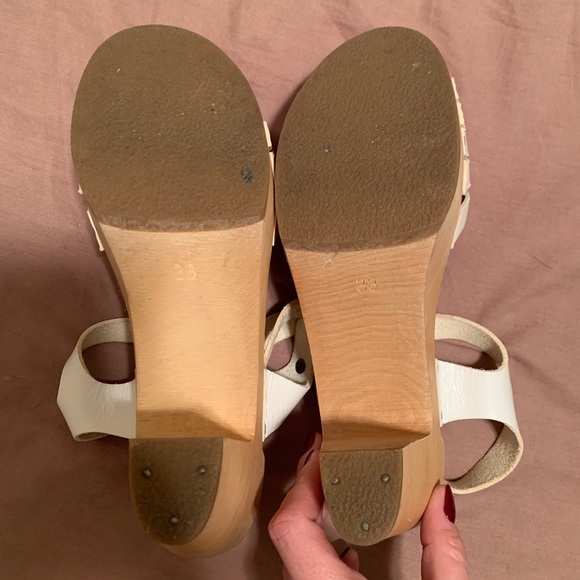 Swedish Hasbeens White Clogs - Picture 6 of 7